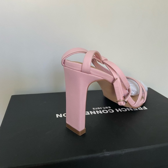 Brand New - French connection Pink Leather Heels size 39 - Picture 4 of 6